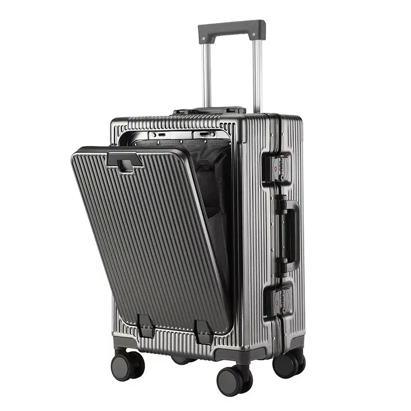 TheJiVibe Voyager Front Access Suitcase