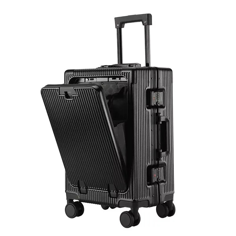 TheJiVibe Voyager Front Access Suitcase