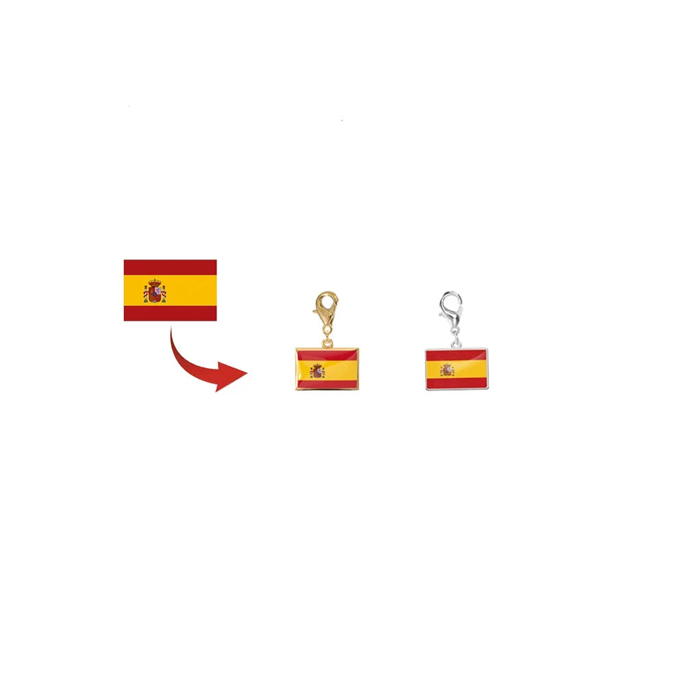 World Flag Travel Charms