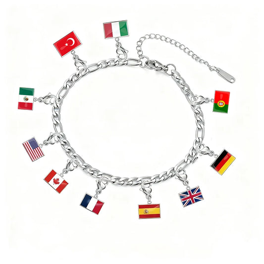 World Traveler Flag Bracelet
