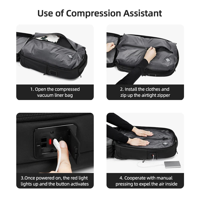 VacuumRoll Pro Travel Backpack