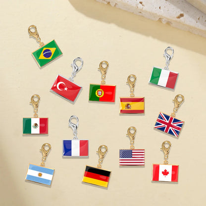 World Flag Travel Charms