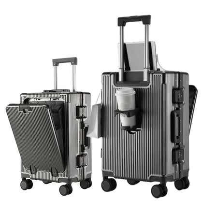 TheJiVibe Voyager Front Access Suitcase