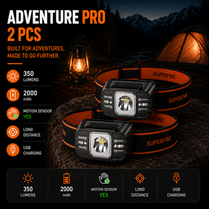 Linterna frontal recargable TrailGlow